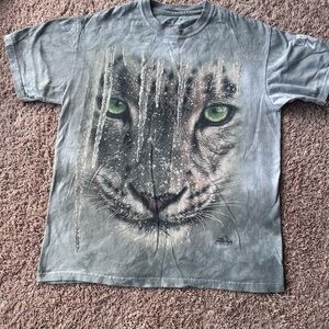 The Mountain Gray Leopard Tee